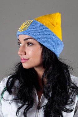 Женская шапка Ukraine-LightBlue