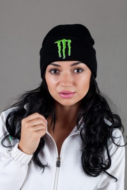 Женская шапка Monster_E-black