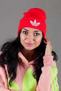 Женская спортивная шапка Adidas2015-Red