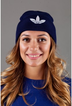 Женская спортивная шапка Adidas2015-DarkBlue