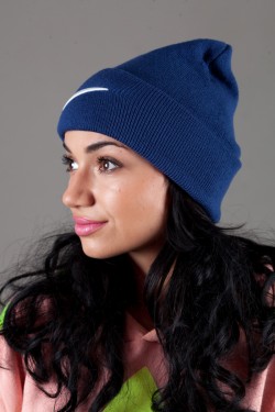 Женская спортивная шапка Nike-Indigo