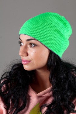Женская трикотажная шапка Shado72-BrightGreen