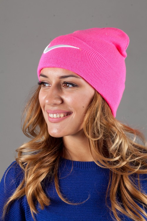 Женская спортивная шапка Nike-BrightPink