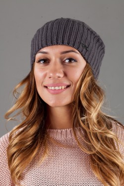 Женская вязанная шапка Atrics WH316-Dark Grey