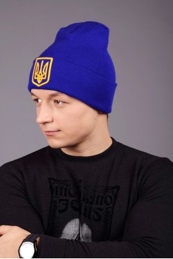 Мужская трикотажная шапка Ukraine 4