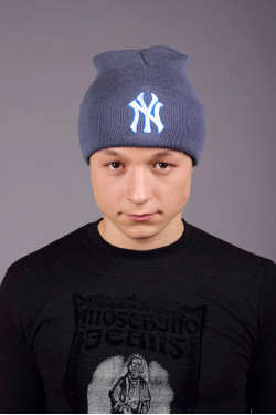 зимние шапки, Мужская шапка New York Blue
