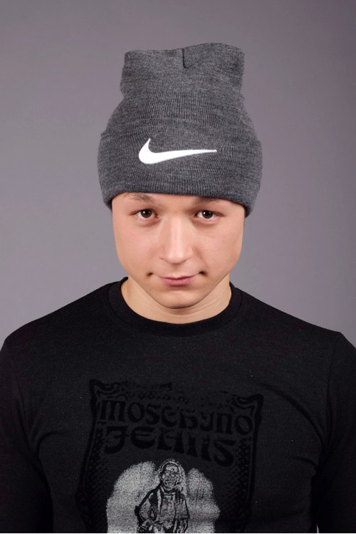 Мужская спортивная шапка Nike Grey