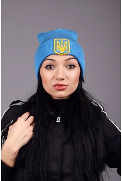 Женская трикотажная шапка Ukraine 3