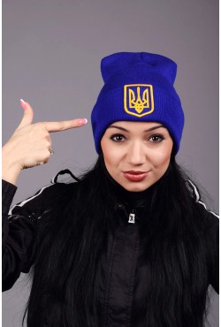 Женская трикотажная шапка Ukraine 4