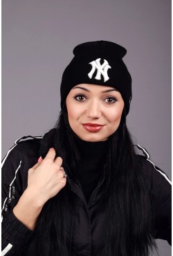 Женская шапка New York Black