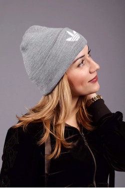 Женская спортивная шапка Adidas Grey