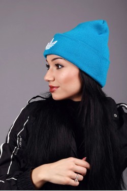 Женская спортивная шапка Adidas Blue