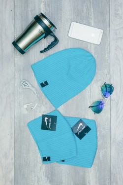 Женская спортивная шапка Nike Light - Aqua