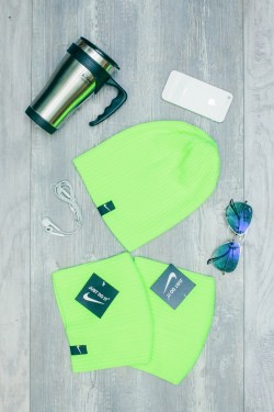 Женская спортивная шапка Nike Light - L_Green