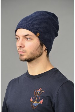 Мужская трикотажная шапка ozzi-95-blue-M