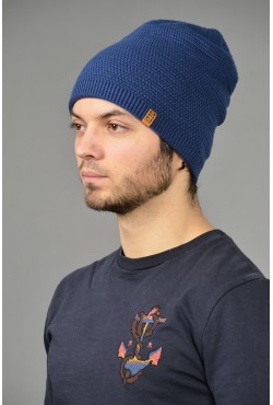 Мужская трикотажная шапка ozzi-96-blue-M