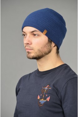 Мужская трикотажная шапка ozzi-96-blue-M