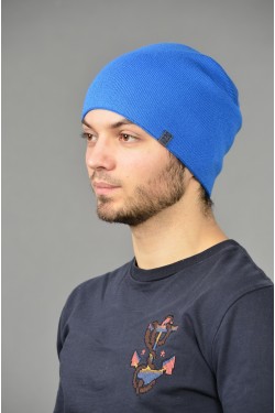 Мужская трикотажная шапка ozzi-18-l-blue-M