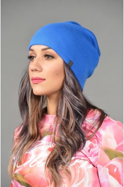 Женская трикотажная шапка ozzi-18-l-blue-W