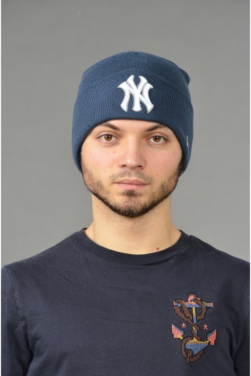Мужская шапка NY blue-M