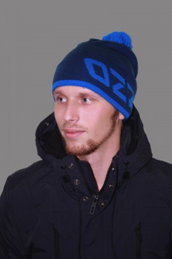 Мужская трикотажная шапка ozzi 69-blue-M
