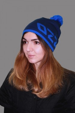 Женская трикотажная шапка ozzi 69-blue-W