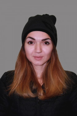 зимние шапки, Женская трикотажная шапка ozzi 69-black-W