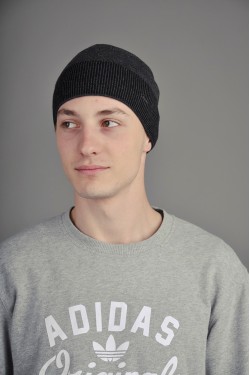 Мужская трикотажная шапка Ozzi Grey/Black