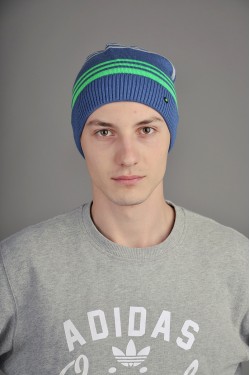 Мужская трикотажная шапка  34-Green