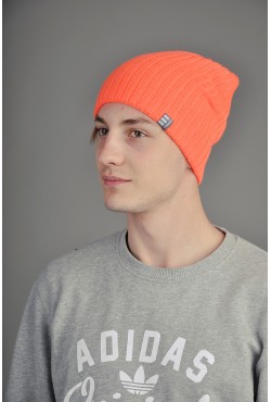 Мужская трикотажная шапка Ozzi Warm оранжевая