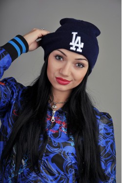 Женская шапка Los Angeles синяя
