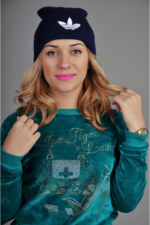Женская спортивная шапка Adidas синяя